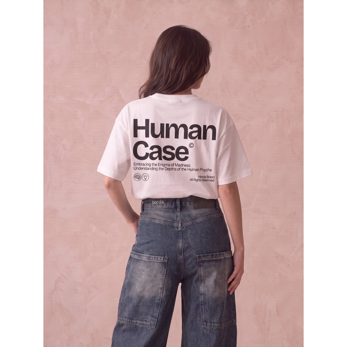 T-shirt Bijgesneden Donna Human Case