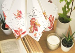 Lámpara colgante Paper Origami - Estampado Otoño - talla M