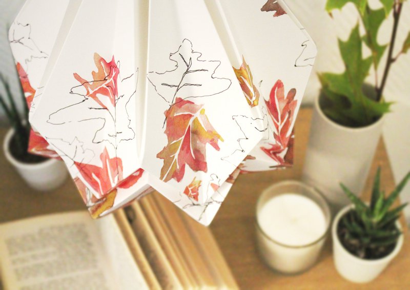 Lámpara colgante Paper Origami - Estampado Otoño - talla M