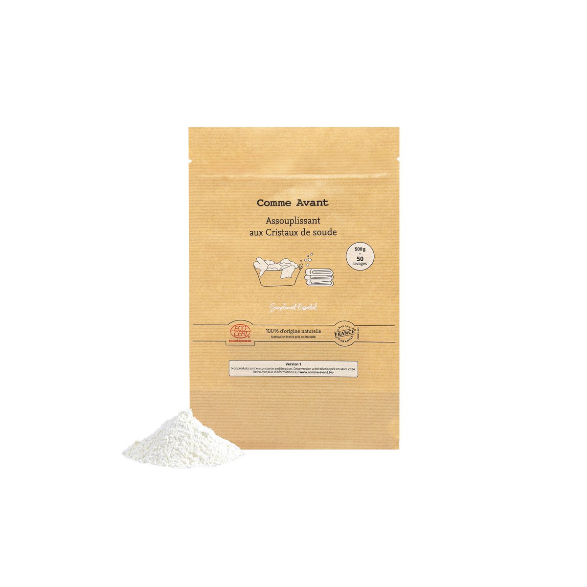 Poederverzachter met sodakristallen • Zak van 500 g