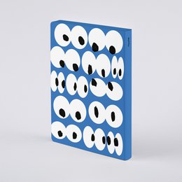 Les yeux sur toi - Graphique L | Carnet A5+ | Journal pointillé | Points de 3,5 mm | 256 pages numérotées | Papier Premium 120g | cuir recyclé | produit de manière durable en Allemagne