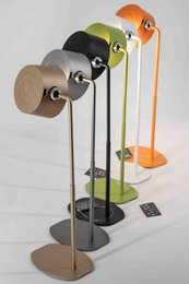 Schreibtischlampe Design LED auf Batterie weiß, mit Wandmontage