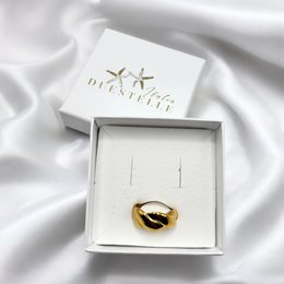 Intreccio d'Oro – Vergoldeter Stahlring