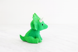 Eterna Wonder — Figura de dinosaurio estilo tejido — Objeto decorativo — Verde