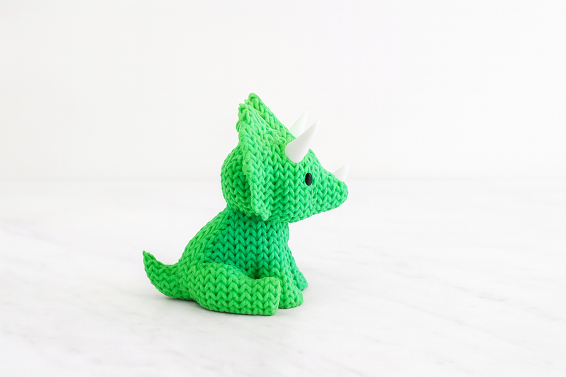 Eterna Wonder — Figura de dinosaurio estilo tejido — Objeto decorativo — Verde
