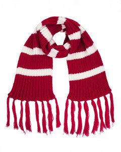 Sjaal - Rood met witte strepen