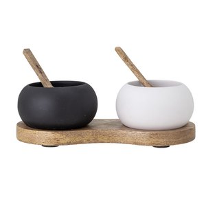Fig Salt & Pepper Jar, Black, Mango
