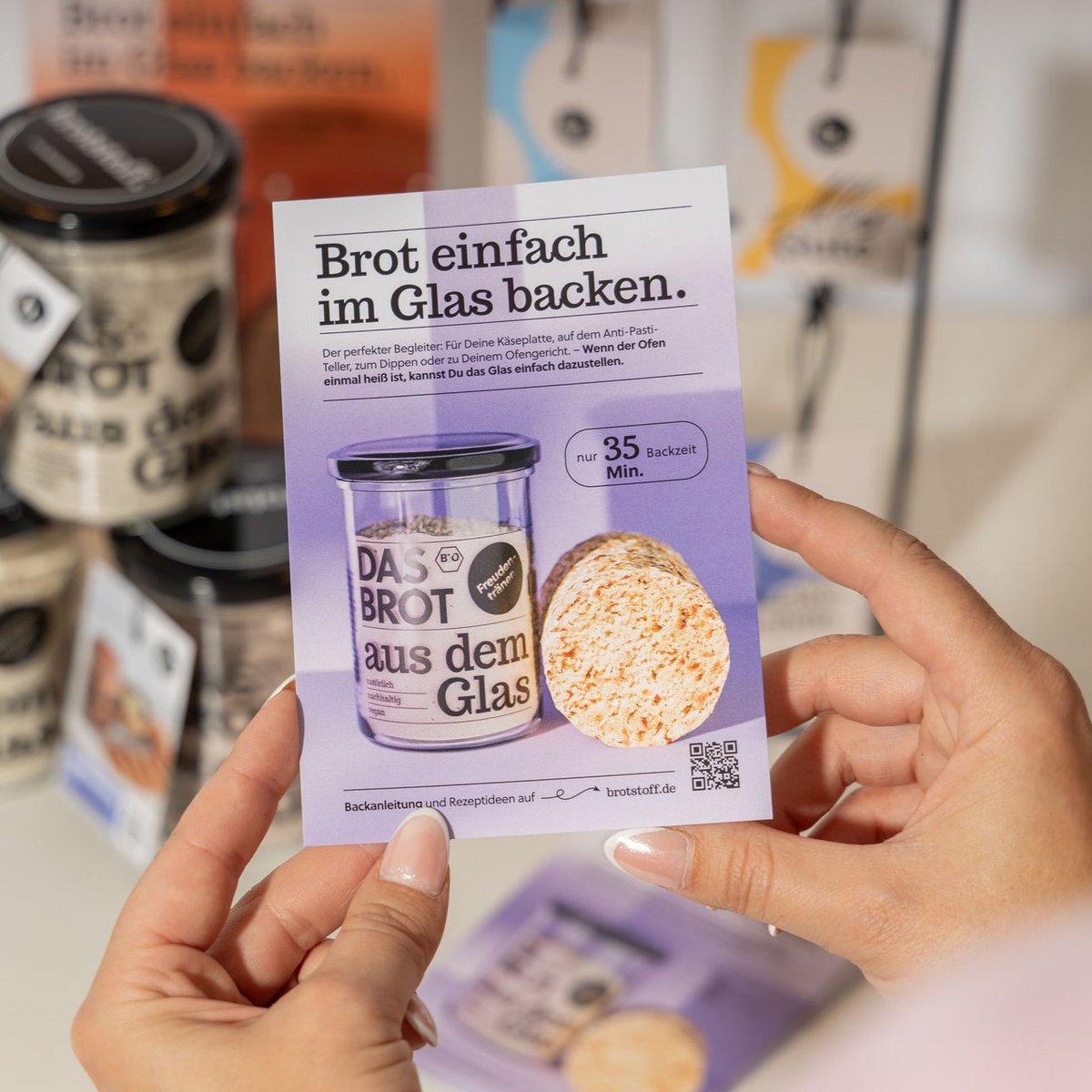 The bread from the glass - sales -promoting material