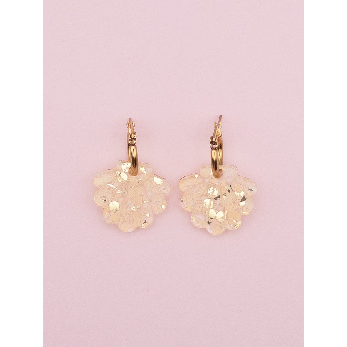 Multicolore Pêche / Or / Blanc 1 charm seul (sans créole)