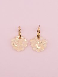 Multicolore Pêche / Or / Blanc 1 charm seul (sans créole)