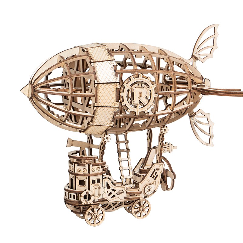 Robotime, 3D wooden puzzle Airship, TG407, 18x12.5x16.5cm