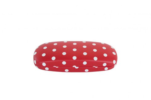 Brillenetui Polka Dot rot 16x3,5 cm Isabelle Rose