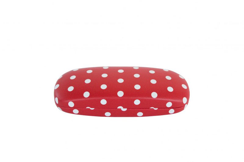 Glasses case Polka dot red 16x3,5 cm Isabelle Rose