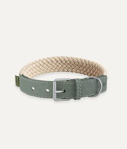 Green Vegan Leather Necklace, Corda