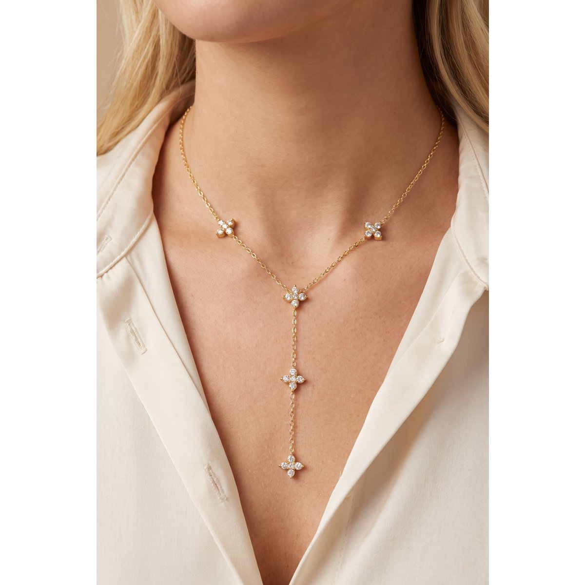 Collier Y en acier inoxydable