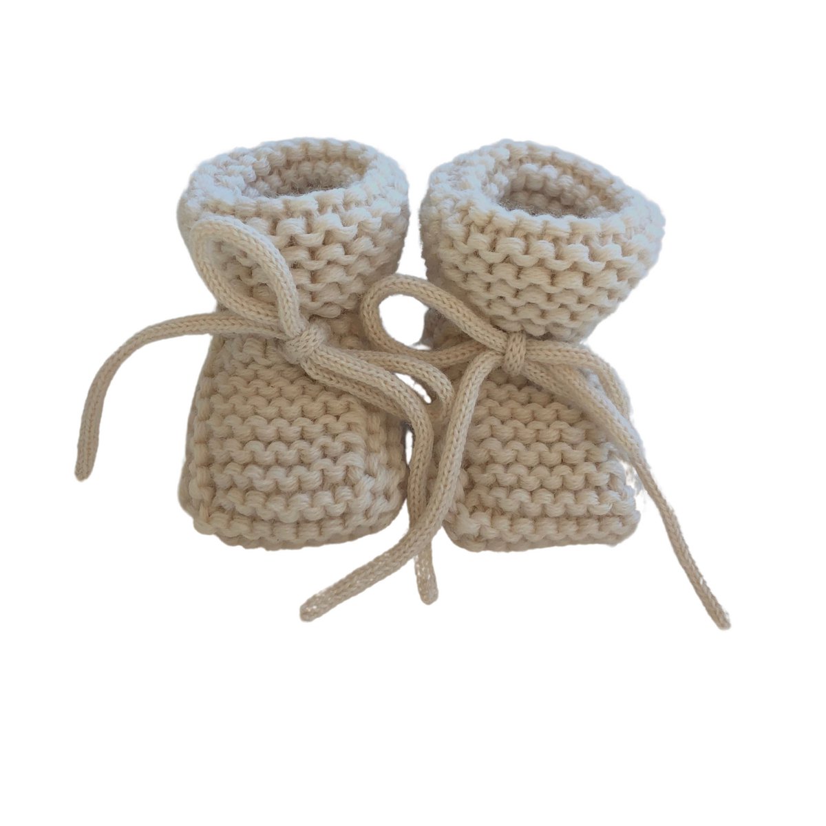 Patucos Bebe Tejidos | Botitas De Bebe | Botines gruesos para bebé | Crudo