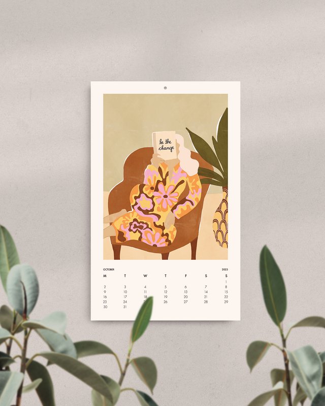 2023 Illustreret kalender af Alja Horvat - Månedskalender