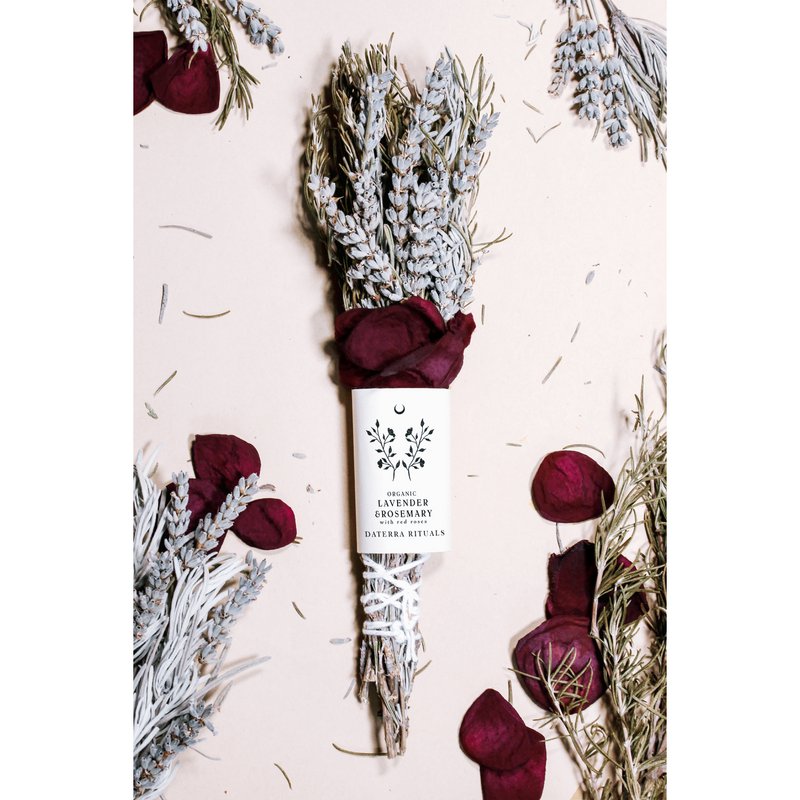 Räucherstäbchen Lavendel, Rosmarin und rote Rosen