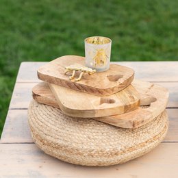 Cutting board heart mango wood 30cm