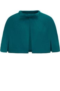 EU STOCK Sabrina Dark Green Vintage Comfy Cape Shrug