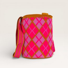 Geometrisk crossbody L | Mauve