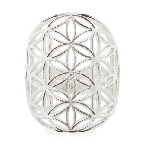 Ring „Blume des Lebens“ aus 925er Silber oder vergoldet