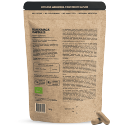 Black Maca Capsules 500mg Organic -  100 Capsules