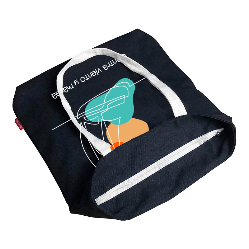 Totebags. Stor taske model "mod vind og tidevand"
