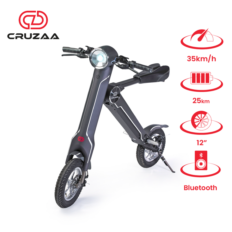 Der offizielle exklusive Cruzaa E-Scooter Carbon Black
