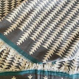 Plaid Hamam Jacquard 'Maggio' 170x130 cm