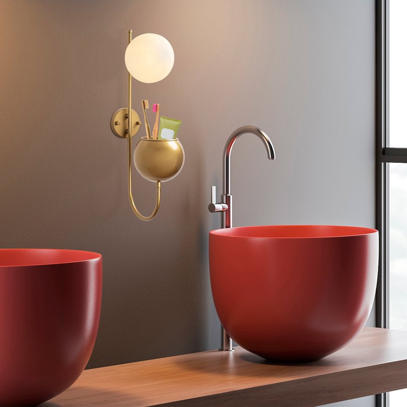 Pot 11485 Glass Wall Lamp