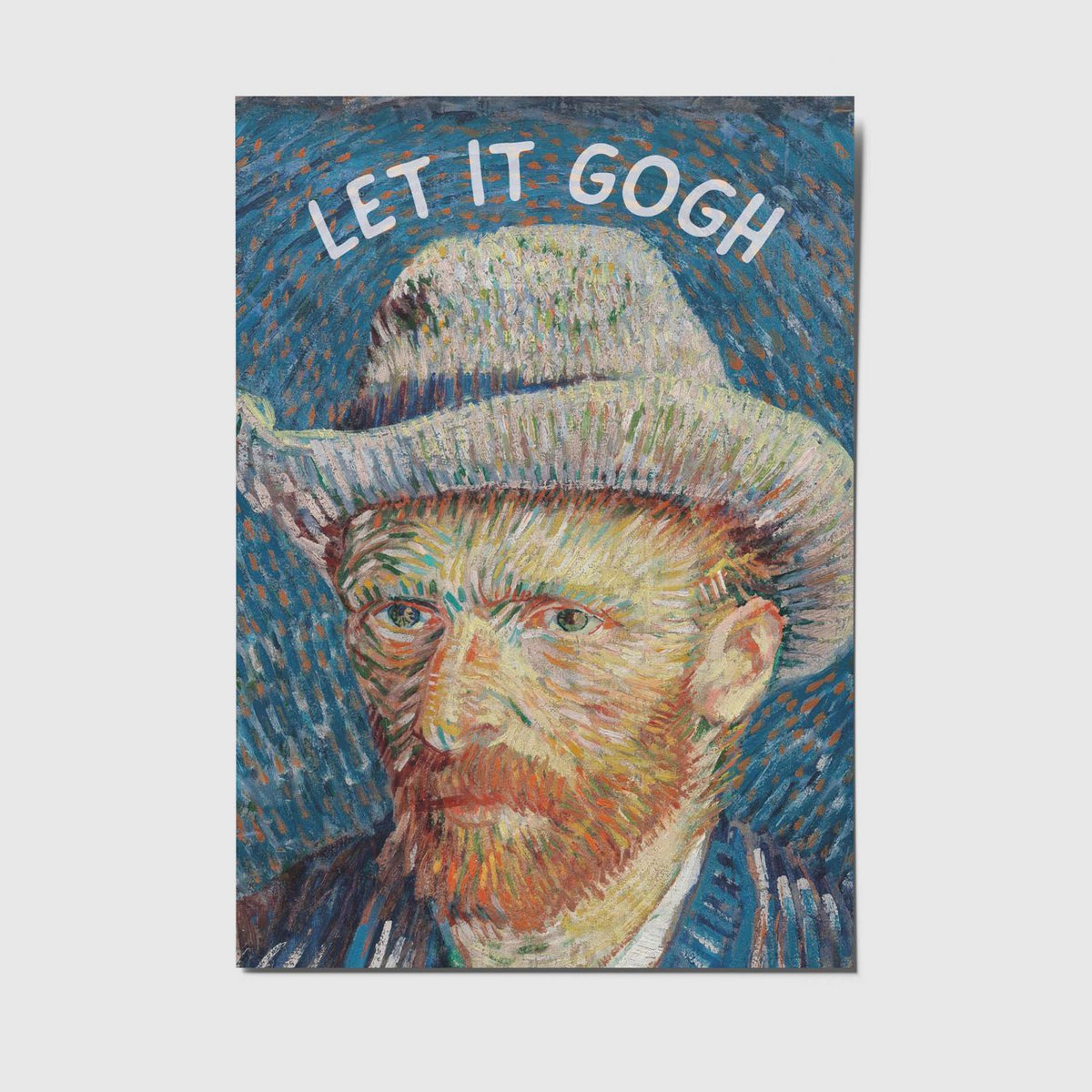 Let it gogh - Van Gogh - A6 Postcard