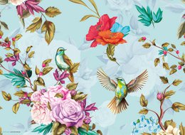 Colorful bird paradise | Place mats made of premium vinyl 44 x 32 cm - 4 pieces