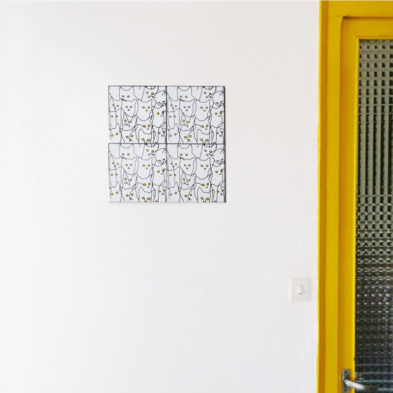 Self-Adhesive Mural 4 tiles, Gats
