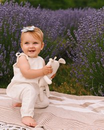 Unisex linen/cotton romper