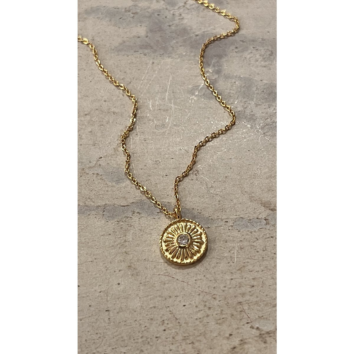 Collier "Milou", vergoldet
