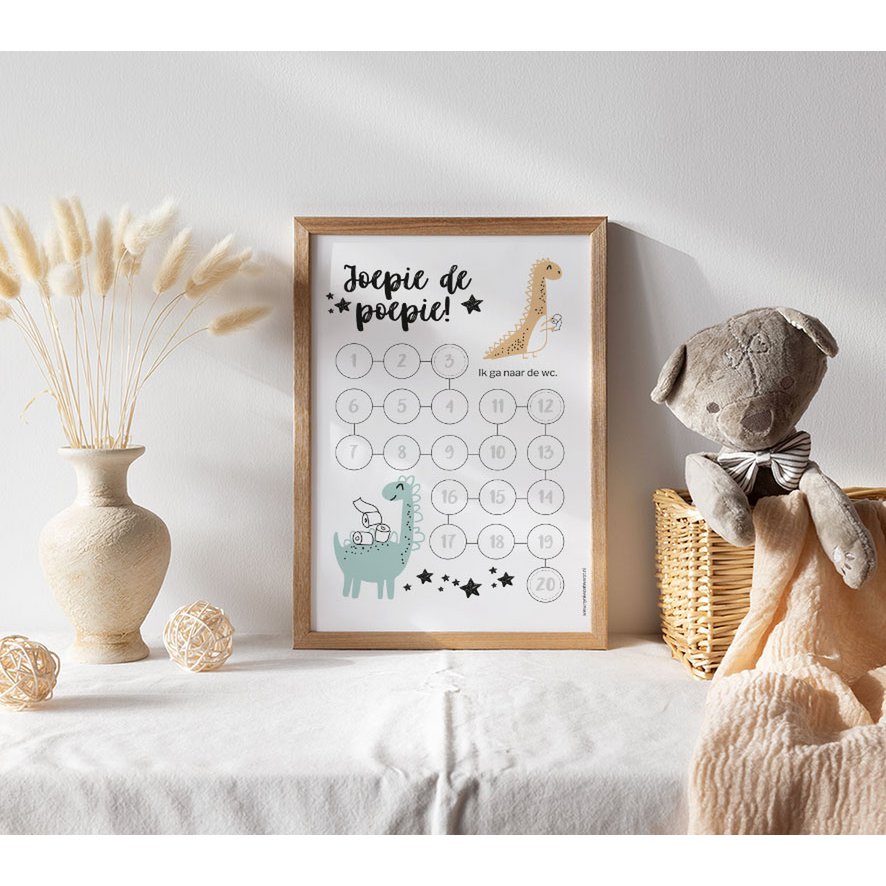 Countdown calendar A4 | Toilet training boy