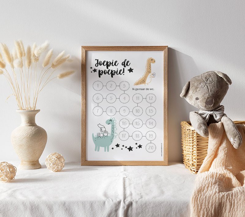 Countdown calendar A4 | Toilet training boy