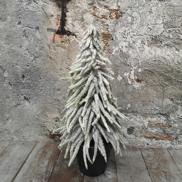 Demu kerstboom in pot snow finish H46cm (39328)