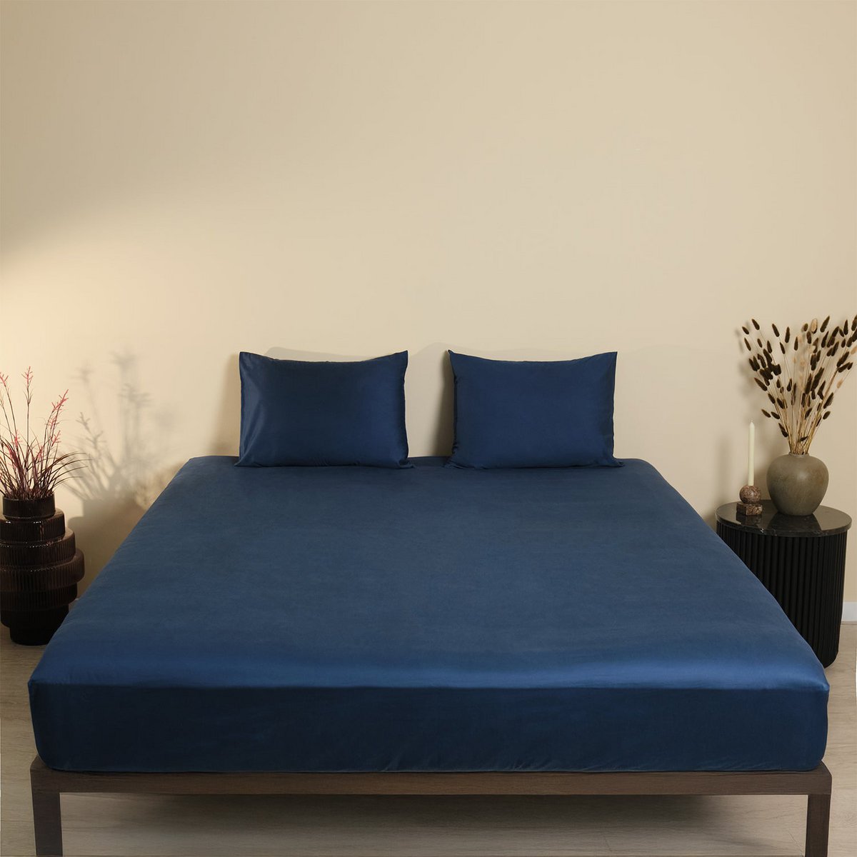 Drap-housse - Satin de coton 400 fils au pouce - Blue me away