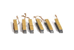 Klammer goud Set/6 9 cm VE12 Sets