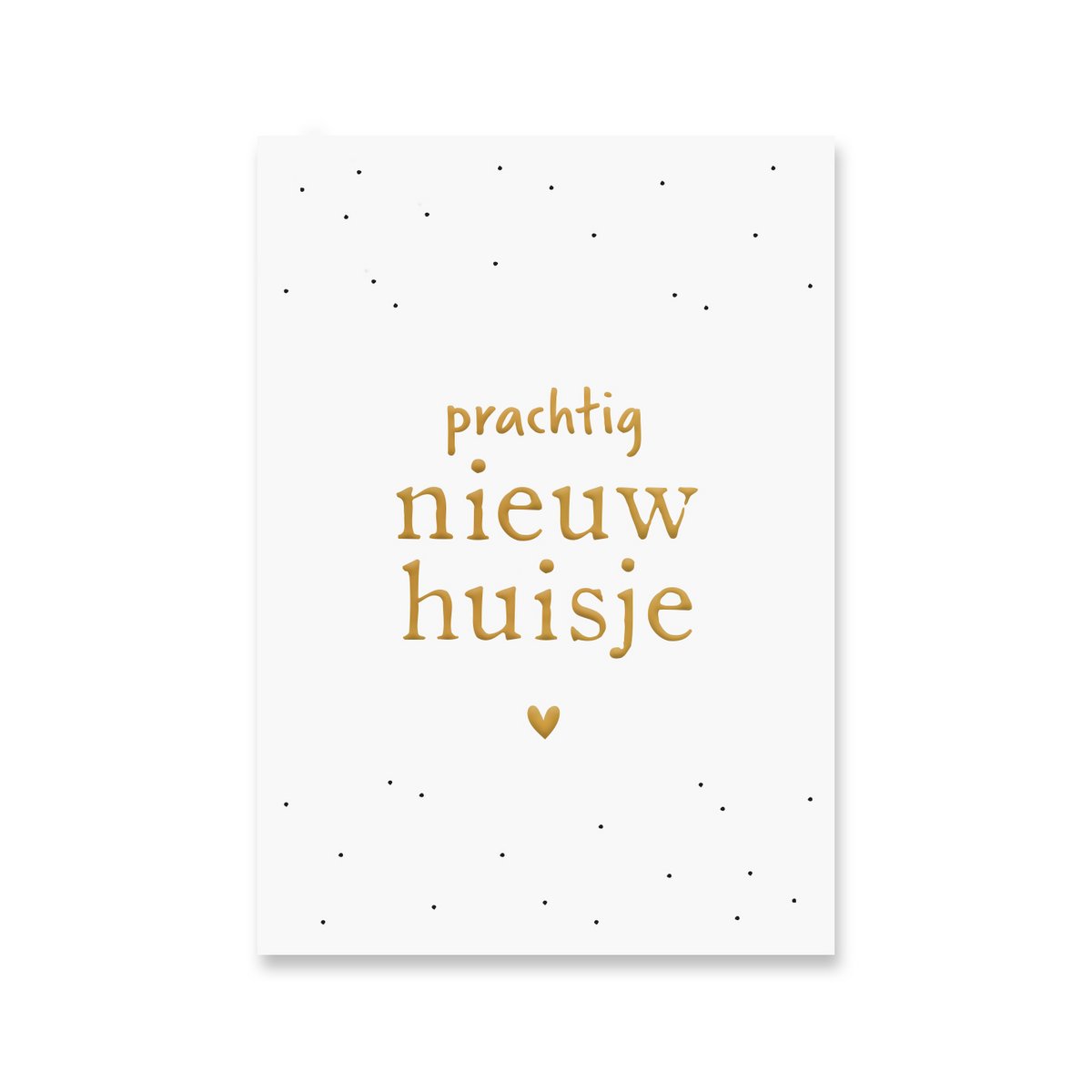 Carte Nouvelle Maison | Feuille d'or
