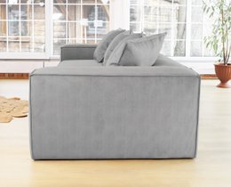 Van Morris 4-seater, Concrete Grey, Exclusive Corduroy from the Belgium company BRUTEX
