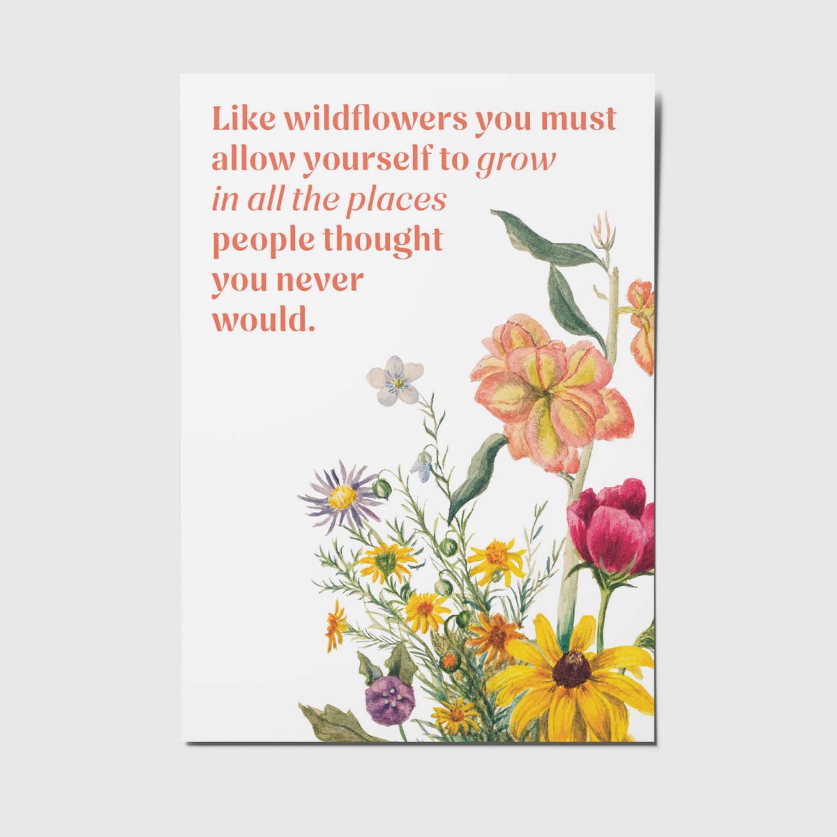 Wildflowers - A6 postcard
