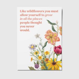 Wildflowers - A6 postcard