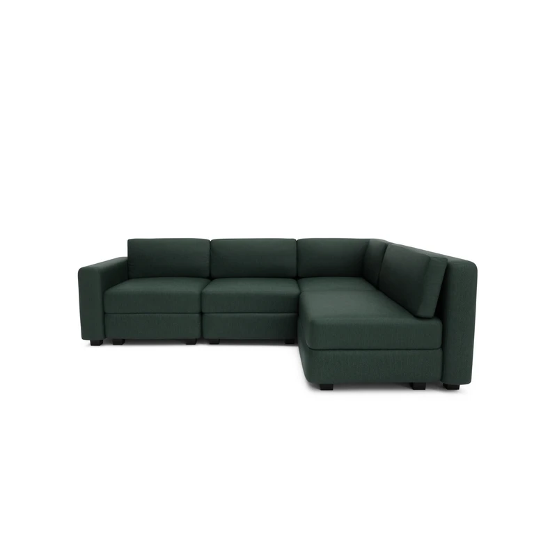 4-Seater Corner Modular Sofa GRACIA - Green