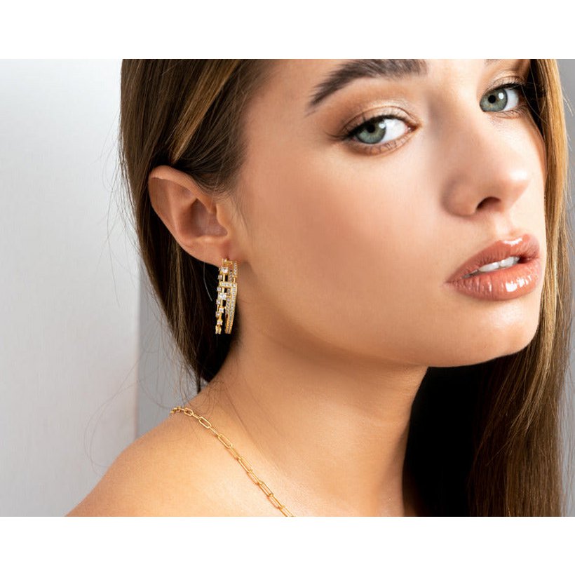 TIARA - THE BIG CROWN HOOPS - GOLD