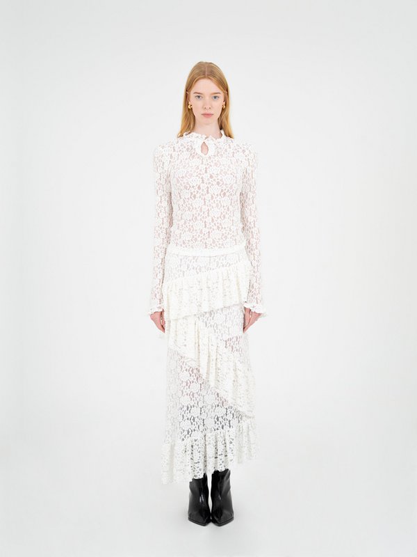 Cupid Lace White Top