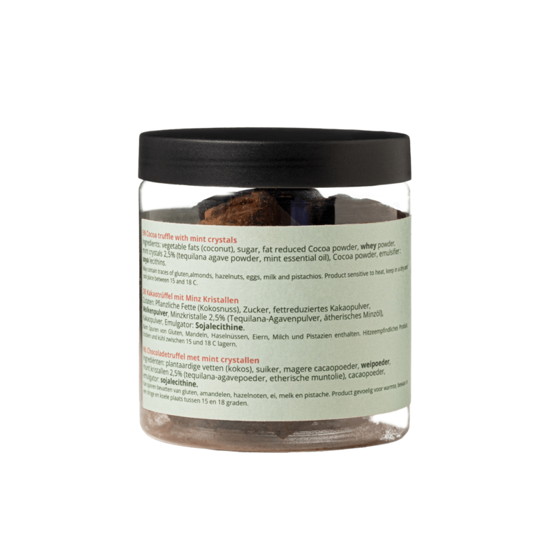 Candy Cane Juletrøfler Gavekrukke 130g | Pebermynte Holiday Chokolade