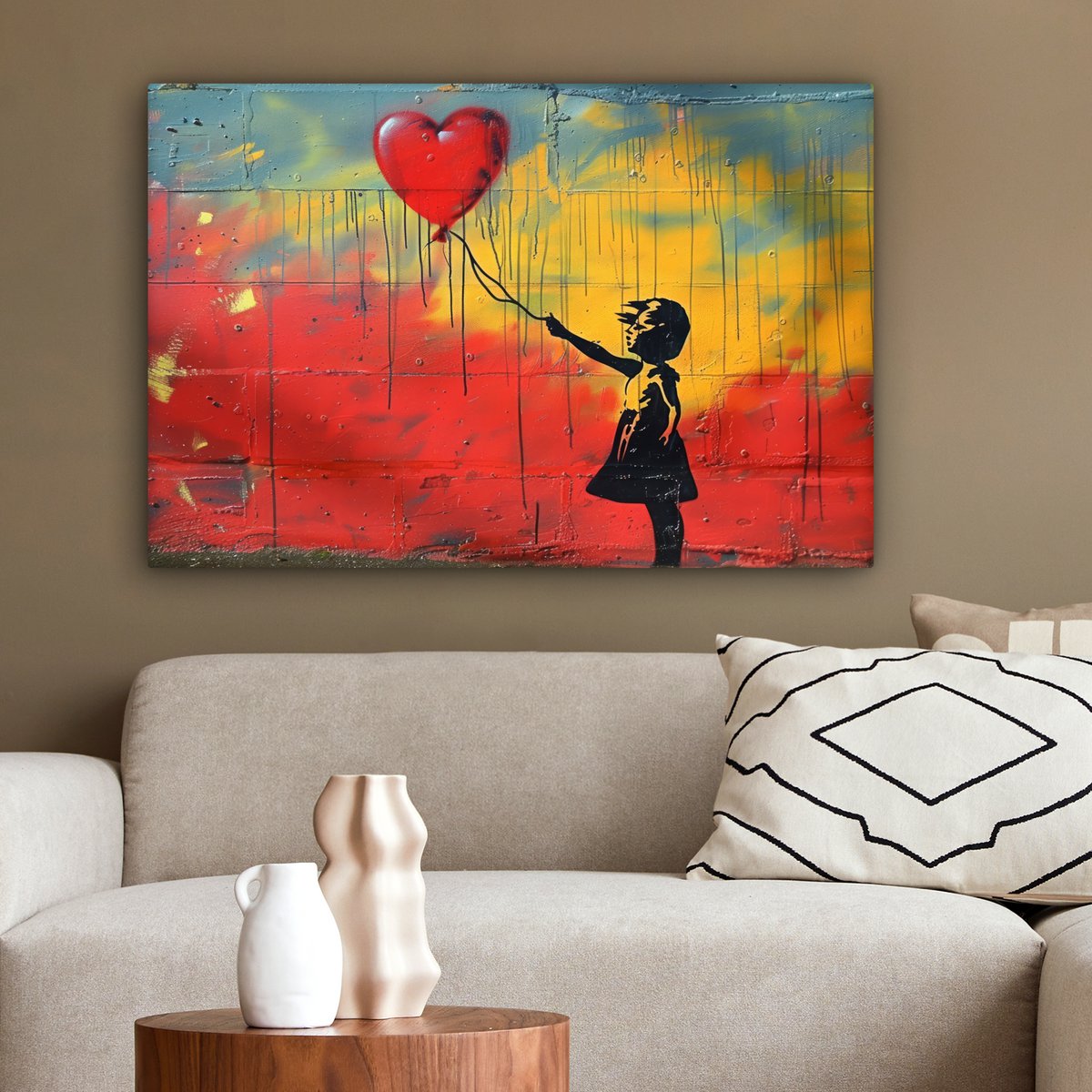 Leinwand Malerei - Wanddekoration Banksy Sty
